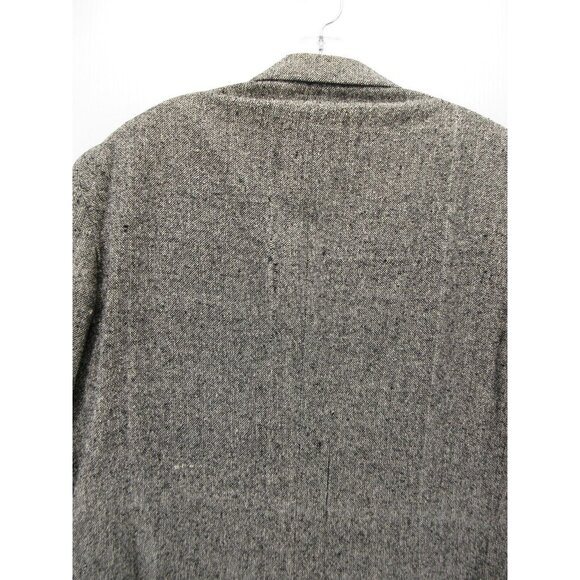 VINTAGE Lands End Sport Coat 44 Long Matka Silk Tweed Blazer 90s - Picture 9 of 12